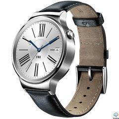 HUAWEI Watch (Stainless Steel with Black Leather Strap)