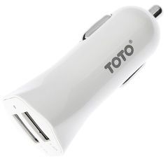 Автомобильное зарядное устройство TOTO TZG-01 Car charger 2USB 2,4A White