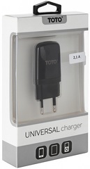 Сетевое зарядное устройство TOTO TZV-43 Travel charger 1USB 2,1A Black