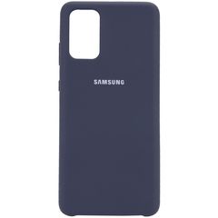 Чехол Silicone Cover (AA) для Samsung Galaxy S20+ Синий / Midnight Blue