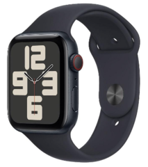 Смарт-часы Apple Watch SE 2 GPS + Cellular 44mm Midnight Alu. Case w. Midnight Sport Band M/L (MRH73, MRH93)