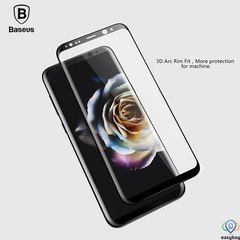 Baseus 3D Arc Tempered Glass Film For SAMSUNG Galaxy S9+ Black	