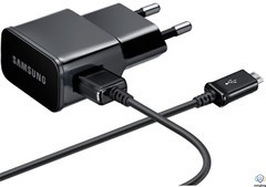 Сетевое зарядное устройство Samsung Travel Charger 1USB 1A + MicroUSB Cable 1m Black