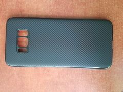 Чехол силиконовый Карбон Galaxy S8 black