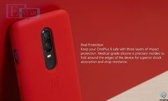 Оргинальный чехол бампер OnePlus Silicone Protective Case Red		