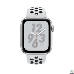 Apple Watch Nike+ Series 4 GPS 44mm Silver Alum. w. Platinum/Black Nike Sport b. Silver Alum. (MU6K2)