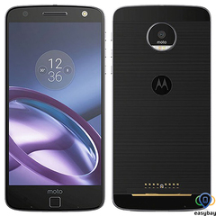 Motorola Moto Z 64GB (Black with Lunar Grey trim, Black front lens) Dual (XT1650) 