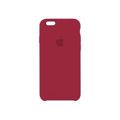Чехол Silicone case for iPhone 6/6S rose red
