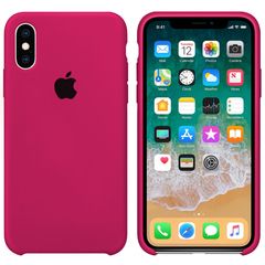 Чехол Silicone case for iPhone XS Max hot pink