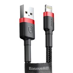 USB кабель Baseus Cafule for Ligtning 2,4A/1m. Black-red
