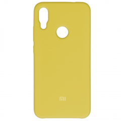 Накладка Silicone Cover for Xiaomi Redmi Note 7 Yellow