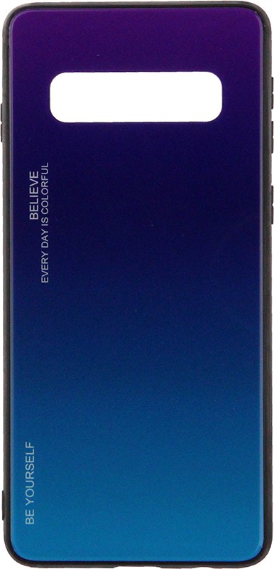 Чехол-накладка TOTO Gradient Glass Case Samsung Galaxy S10 Purple