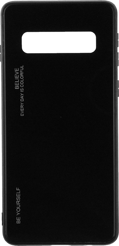 Чехол-накладка TOTO Gradient Glass Case Samsung Galaxy S10+ Black