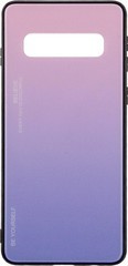 Чехол-накладка TOTO Gradient Glass Case Samsung Galaxy S10+ Pink