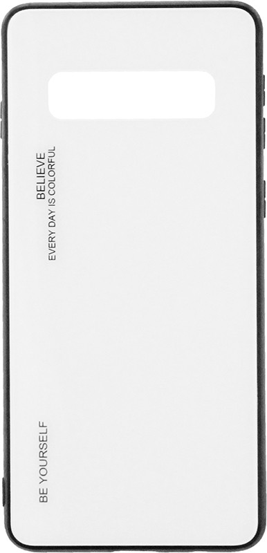 Чехол-накладка TOTO Gradient Glass Case Samsung Galaxy S10+ White