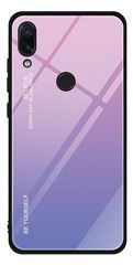 Чехол-накладка TOTO Gradient Glass Case Xiaomi Redmi Note 7 Pink