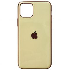 Чехол-накладка Soft GLASS iPhone 11 Pro Max gold				