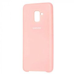 Чехол Silicone Case для Samsung A8 Plus 2018 Light Pink
