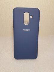 Чехол Silicone Case для Samsung A6 Plus 2018 Blue