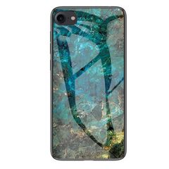 Чехол Epik Luxury Marble TPU+Glass для Apple iPhone 7 / 8 Морская волна / Голубой