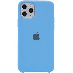 Чехол Silicone case A для Apple iPhone 11 Pro  Голубой / Cornflower