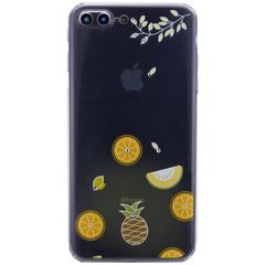 Чехол Epik Luxury Diamond full protective для Apple iPhone 7+ / 8+ Желтый / Тропические фрукты