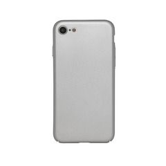Пластиковая накладка Joyroom soft-touch с защитой торцов для Apple iPhone 7 / 8 Серебряный