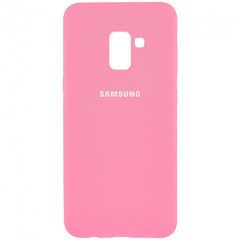 Чехол Silicone Case для Samsung A8 2018 Light Pink