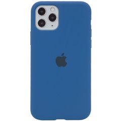 Чехол Epik Silicone case (с закрытым низом) для Apple iPhone 11 Pro Max Синий / Navy Blue