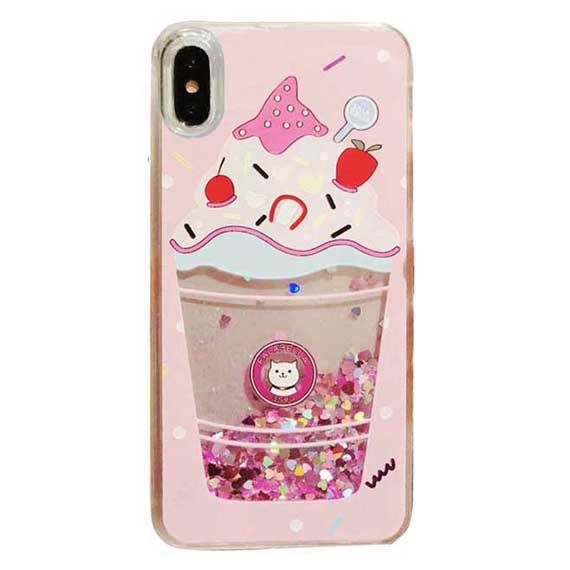Чехол Epik Falabella case для Apple iPhone X/XS ice cream cat / Розовый