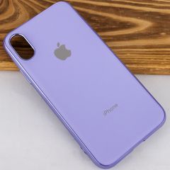 Чехол Epik GLOSSY LOGO для Apple iPhone XS Max Фиолетовый / Lilac