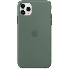 Чехол Epik Silicone case (AAA) для Apple iPhone 11 Pro Max Зеленый / Pine green