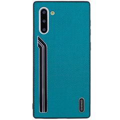 Чехол SHENGO Textile series для Samsung Galaxy Note 10 Зеленый