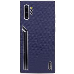Чехол SHENGO Textile series для Samsung Galaxy Note 10 Plus Синий