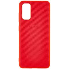 Чехол Epik Fiber Logo для Samsung Galaxy S20 Красный