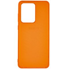 Чехол Epik Fiber Logo для Samsung Galaxy S20 Ultra Оранжевый
