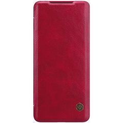 Кожаный чехол (книжка) Nillkin Qin Series для Samsung Galaxy S20 Красный