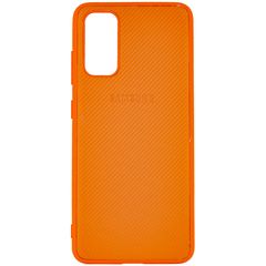 Чехол Epik Fiber Logo для Samsung Galaxy S20+ Оранжевый 