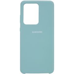 Чехол Epik Silicone Cover (AA) для Samsung Galaxy S20 Ultra Бирюзовый / Light blue