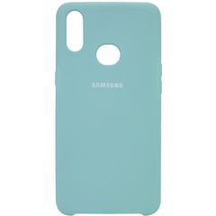 Чехол Silicone Cover (AA) для Samsung Galaxy A10s Бирюзовый / Light blue