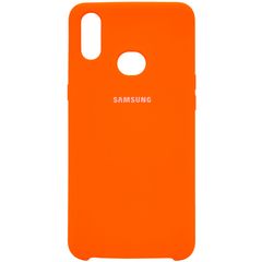 Чехол Silicone Cover (AA) для Samsung Galaxy A10s Оранжевый / Neon Orange