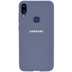 Чехол Silicone Cover Full Protective (A) для Samsung Galaxy A10s Серый / Lavender