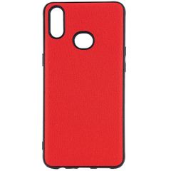 Кожаная накладка Epik Vivi series для Samsung Galaxy A10s Красный