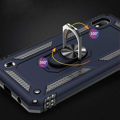 Чехол Epik Serge Ring магнитный держатель для Samsung Galaxy A10 (A105F) Темно-синий