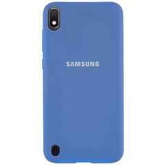 Чехол Epik Silicone Cover Full Protective (AA) для Samsung Galaxy A10 (A105F) Лазурный / Azure