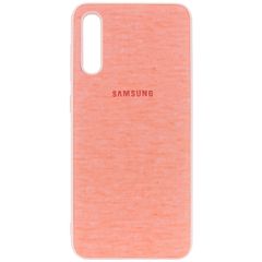 Чехол Epik Textile Logo для Samsung Galaxy A70 (A705F) Розовый