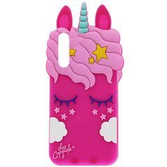 Силиконовая накладка Epik 3D Little Unicorn для Samsung Galaxy A70 (A705F) Розовый