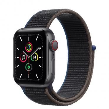 Смарт-часы Apple Watch SE GPS + LTE 40mm Space Gray Aluminum Case with Charcoal Sport Loop (MYEE2 / MYEL2)