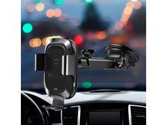Автомобильный держатель для смартфона Baseus Smart Vehicle Bracket Wireless Charger (WXZN-B01)