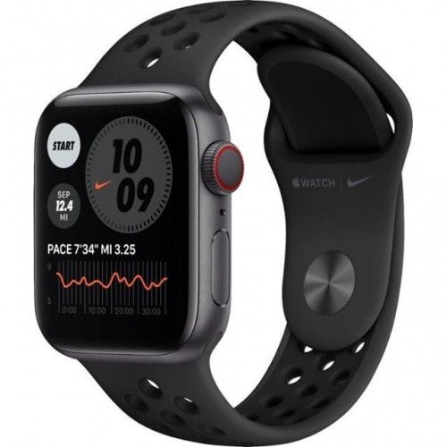 Apple Watch Nike Series 6 GPS + Cellular 40mm Space Gray Alu Case w. Anthracite/Black Sport B. (M06L3) / M07E3